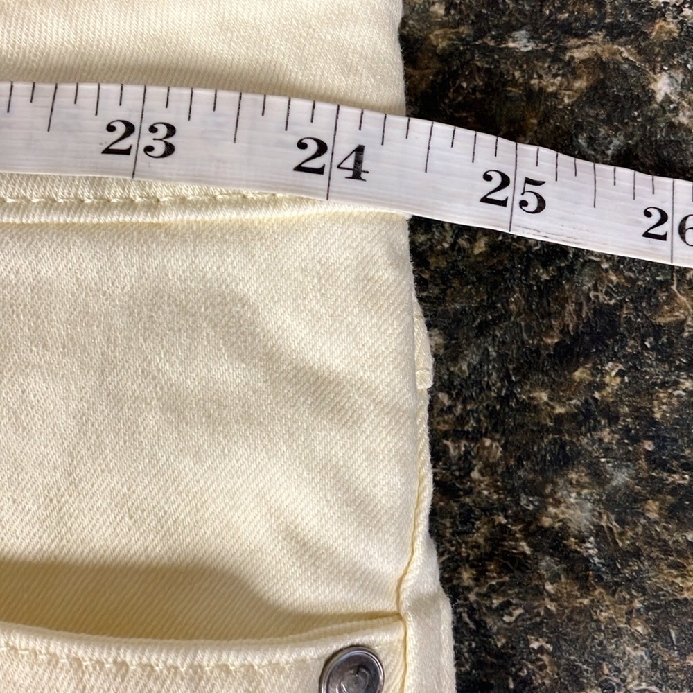 Denim 24/7 light yellow jeans straight leg 26w - Picture 6 of 8